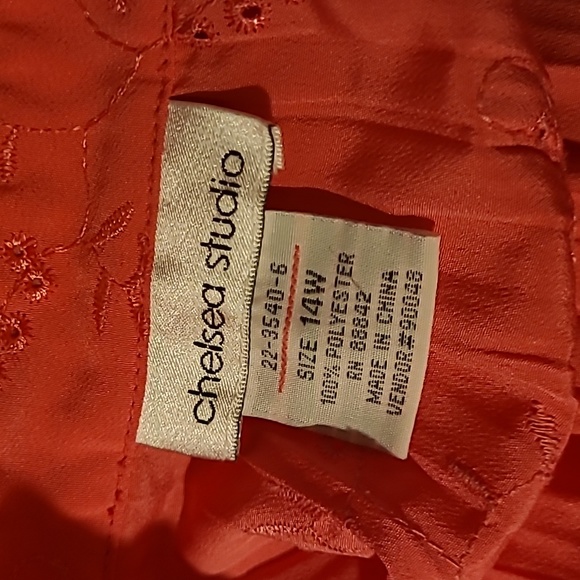 WAS $50.  CHELSEA STUDIO Short Sleeve Bright Button Down Shirt - Picture 6 of 13